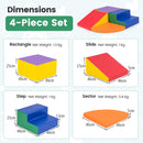 4-Pieces Climbing Toys for Toddlers Climb & Crawl Soft Foam Block with High-Density EPE Foam