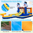 Inflatable Water Slide, Indoor Outdoor Inflatable Bounce House Jumping Castle for Kids w/Boxing Game, Splash Pool