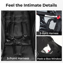 INFANS Jogging Stroller, Foldable Jogger with Air-Filled Tires Shock Absorbing Suspension