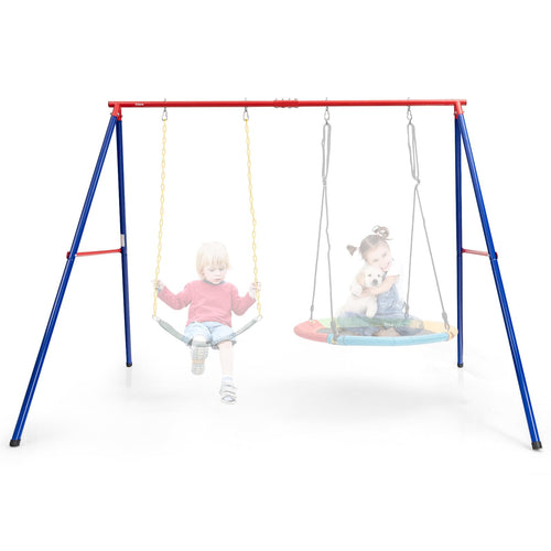 INFANS 2 Seat Swing Stand, 550 lbs Heavy Duty Metal Swing Frame