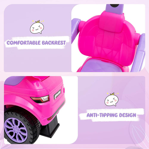 4 in 1 Ride on Push Car, Toddlers Sliding Walking