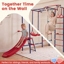 8 in 1 Swedish Ladder, Kids Indoor Outdoor Jungle Gym Playground