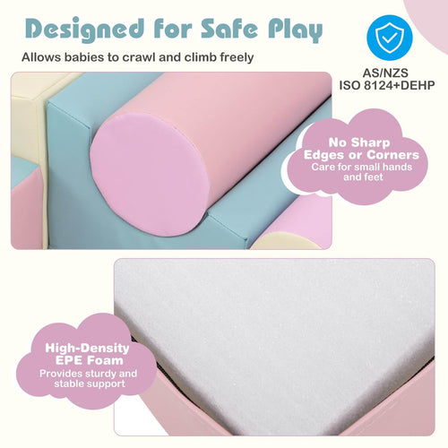 7 Pieces Foam Building Blocks Set for Kids Creative Learning Toy Set
