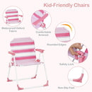Kids Picnic Table, Outdoor Toddler Patio Furniture Set with 2 Folding Chairs Adjustable Foldable Umbrella