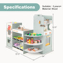 Grocery Store Playset, Kids Play Store, Wooden Supermarket Playset