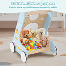 INFANS Wooden Baby Walker Montessori with Multiple Activity Toys