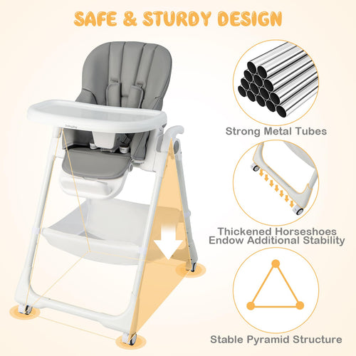 Baby High Chair Foldable Highchair