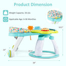 INFANS 3 in 1 Walk Around Baby Activity Center Baby Walker with Play Table