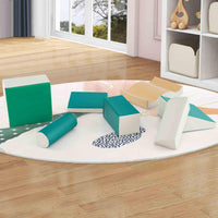 7 Pieces Climb and Crawl Activity Play Set with Zippered Cover