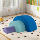 Rainbow Arc Climber Playset Foam Climbing Blocks with Washable Covers