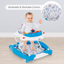 INFANS Baby Walker 5 in 1 Behind Walker Learning Seated Rocker Bouncer with Removable Music Tray