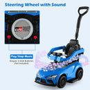 Licensed Ride on Push Car for Toddlers by INFANS, 3 in 1 Walking Sliding with Removable Guardrails and Handle