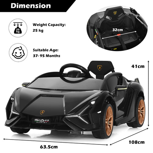 Electric Toy Car with Remote Control & LED Lights for Kids