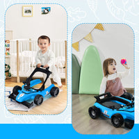 4-in-1 Foldable Activity Car Walker with Adjustable Height and Speed