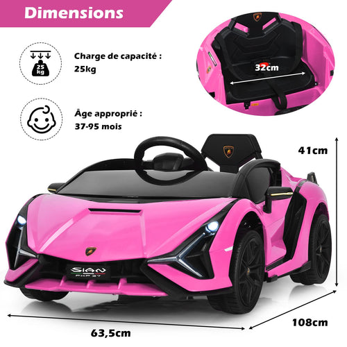 Lamborghini Licensed Kids Ride On Car, Children Electric Ride-on Vehicle with Parent Remote Contro