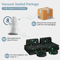 Modular Kids Play Couch, 6 PCS Toddler Creative Sectional Fort Building Sofa