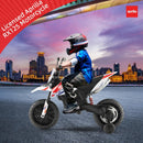 INFANS Kids Motorcycle 12V, Licensed Aprilia RX125 Electric Ride