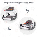 INFANS Baby Walker 5 in 1 Behind Walker Learning Seated Rocker Bouncer with Removable Music Tray