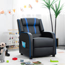Kids Recliner Sofa Couch with Adjustable Backrest Footrest and High Density Sponge