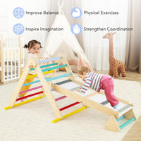 Pikler Triangle Set 7 in 1 Climbing Toys for Toddlers