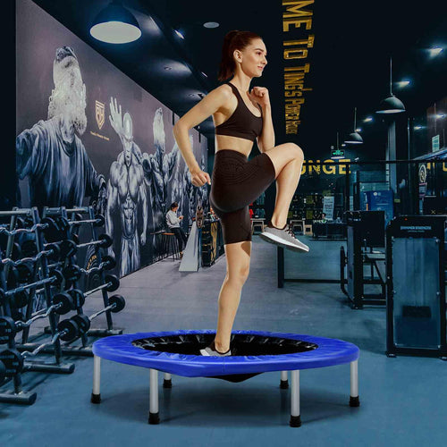 36” Mini Folding Trampoline, Portable Recreational Fitness Rebounder for Kids Adults