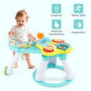 INFANS 3 in 1 Walk Around Baby Activity Center Baby Walker with Play Table