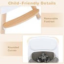 INFANS Baby High Chair, 6 in 1 Wooden Convertible Highchair for Babies and Toddlers