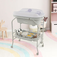 INFANS 2 in 1 Baby Changing Table with Bath Tub Unit