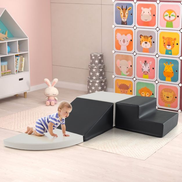 4-Pieces Climbing Toys for Toddlers Climb & Crawl Soft Foam Block with High-Density EPE Foam