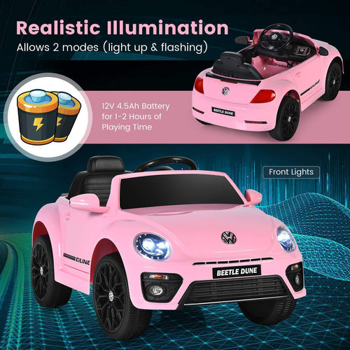 12V Volkswagen Beetle Kids Electric Ride On Car Ride-On Vehicle Toy