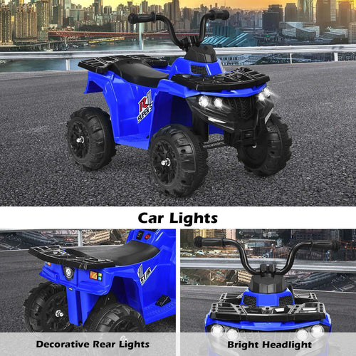 6V Kids Ride-On Car 4-Wheeler Vehicle Quad Car for 3-6 Years Old