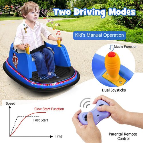 12V Electric Kids Ride On Bumper Car Battery Powered Kids Ride On Car