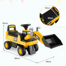 HONEY JOY Kids Ride-on Excavator Construction Bulldozer Truck Sliding Toy Car