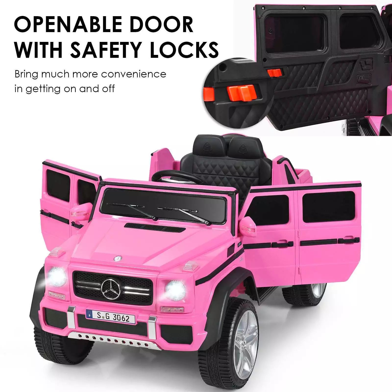 Licensed Mercedes Benz Kids Ride on Car 12V Electric Vehicle Toy Car