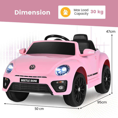 12V Volkswagen Beetle Kids Electric Ride On Car Ride-On Vehicle Toy