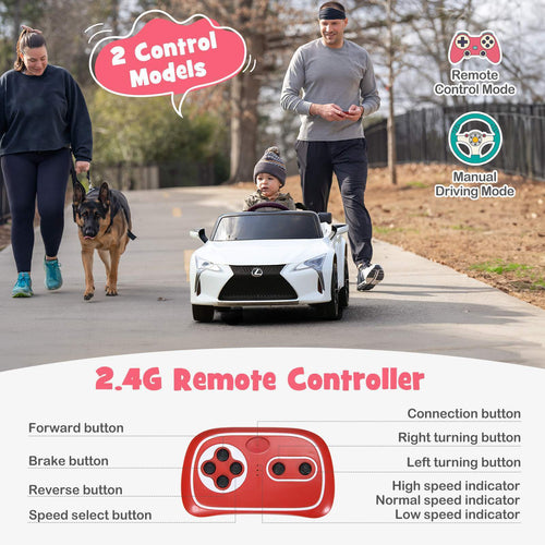 Kids Electric Ride on Car Licensed Lexus LC500 12V Battery Powered Car