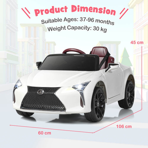 Kids Electric Ride on Car Licensed Lexus LC500 12V Battery Powered Car