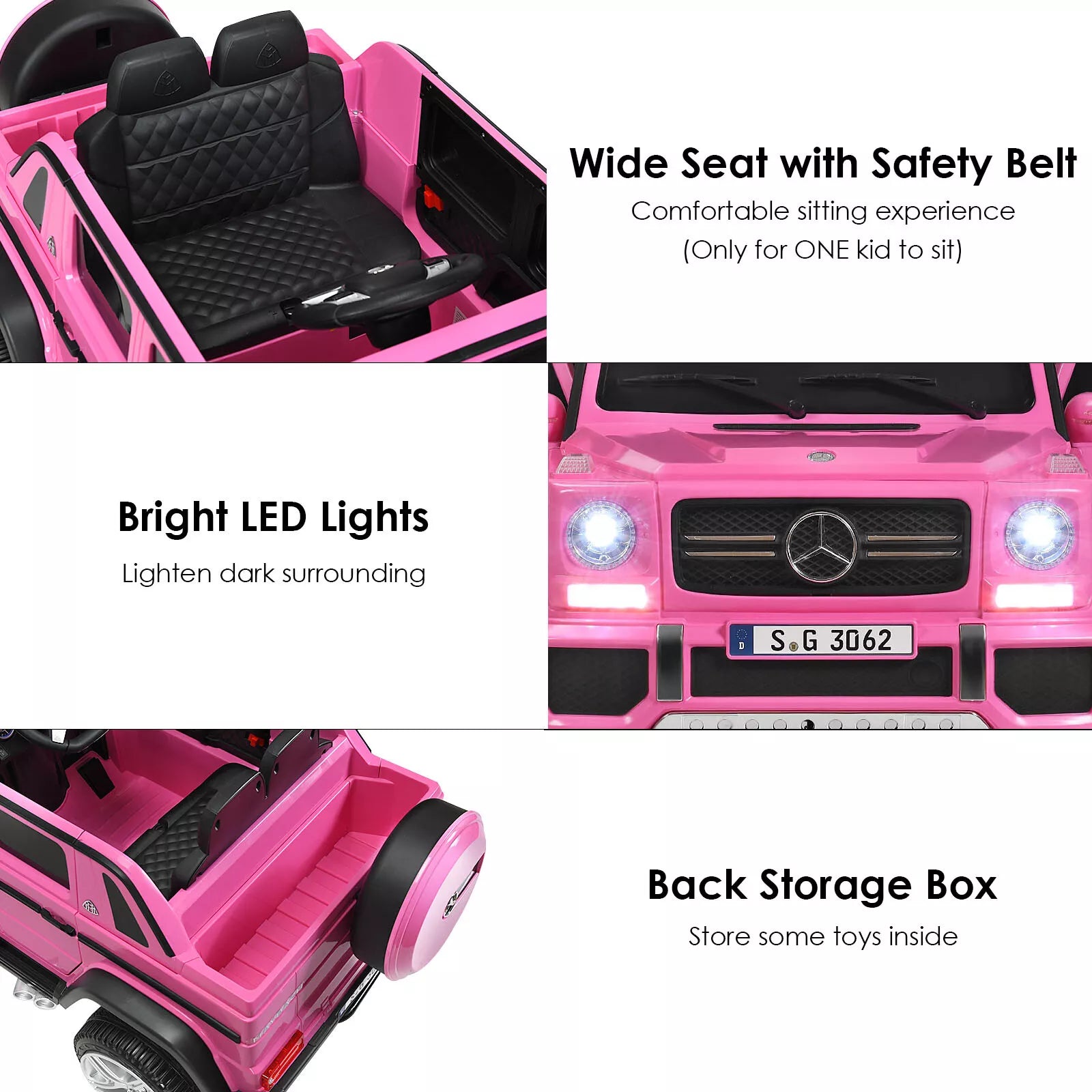 Licensed Mercedes Benz Kids Ride on Car 12V Electric Vehicle Toy Car