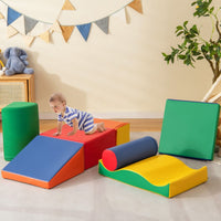 7 Pieces Climb and Crawl Activity Play Set with Zippered Cover